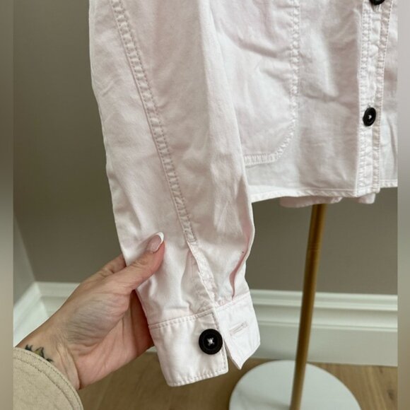 Anthropologie Pink Chino Casual Swing Jacket XS - Picture 3 of 7